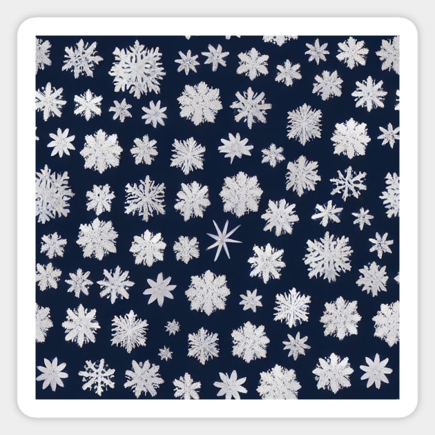 Snowflakes falling II Sticker by RoseAesthetic